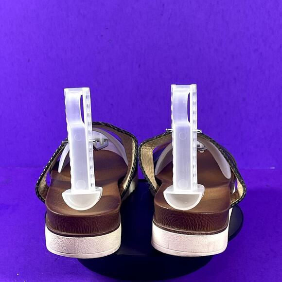Kensie Women's Black Dustie Double Strap Flat Slide Sandals Shoe Size 7.5 - Picture 4 of 8